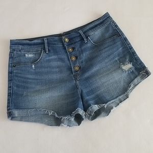 A & F High Waisted Denim Shorts 29